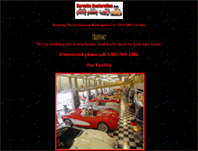 Tablet Screenshot of corvetterestoration.com